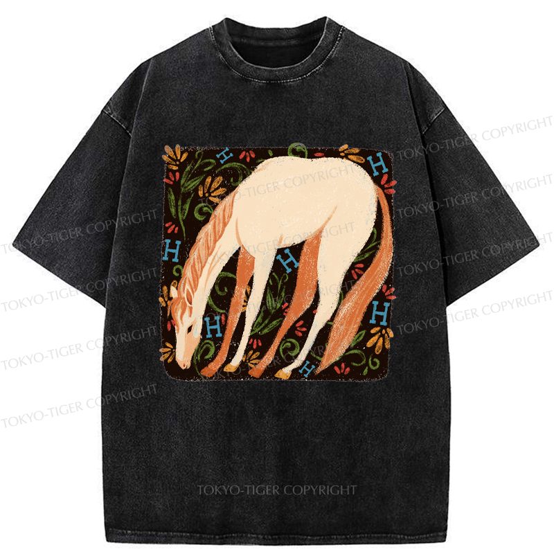 Japanese washed t-shirt for daily wear