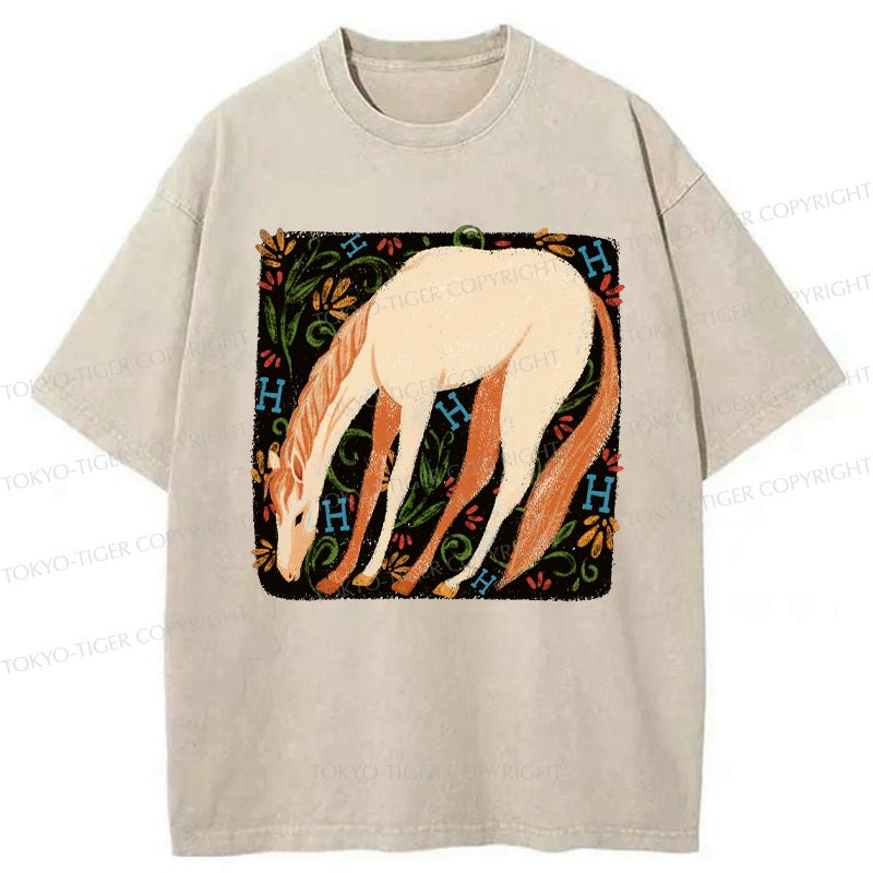 Japanese washed t-shirt for daily wear