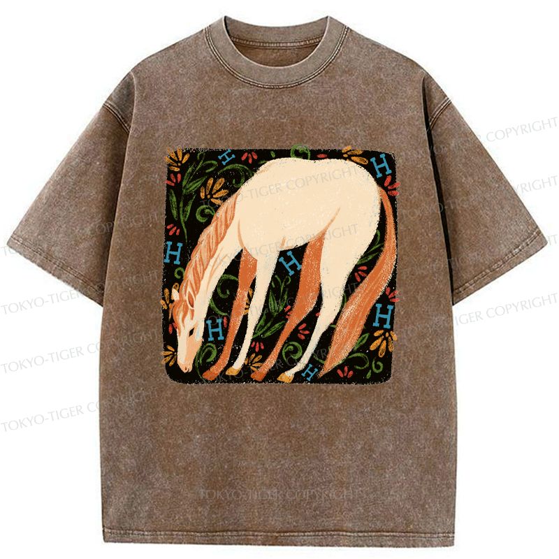 Japanese washed t-shirt for daily wear