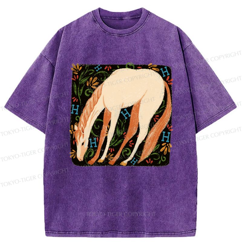 Japanese washed t-shirt for daily wear