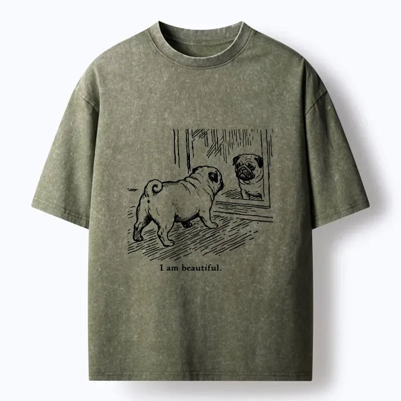 Washed Pug Shirt Best Seller