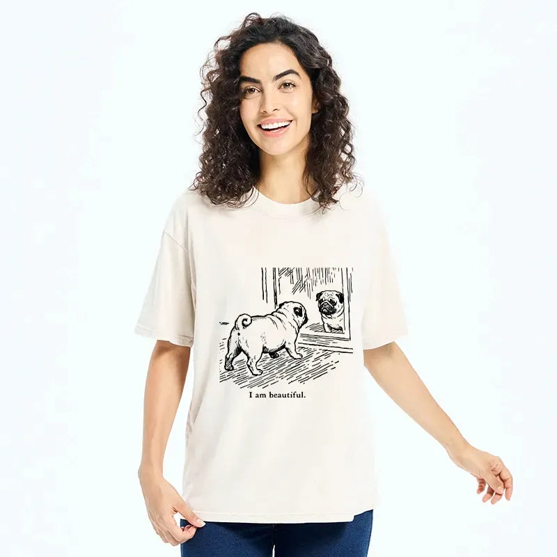 Washed Pug Shirt Best Seller