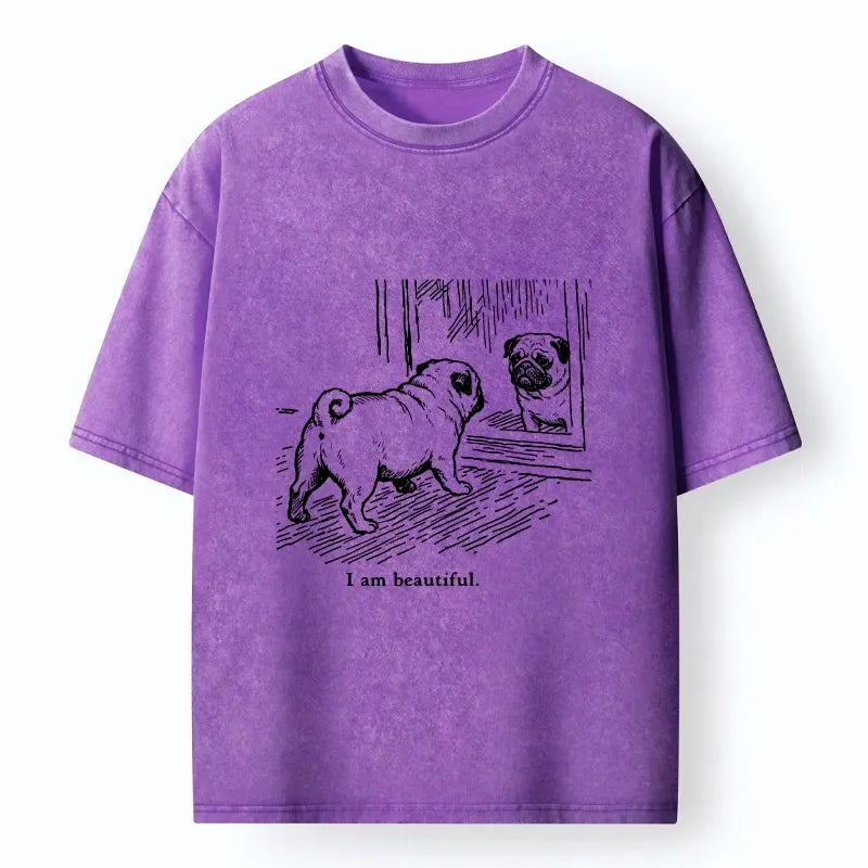 Washed Pug Shirt Best Seller
