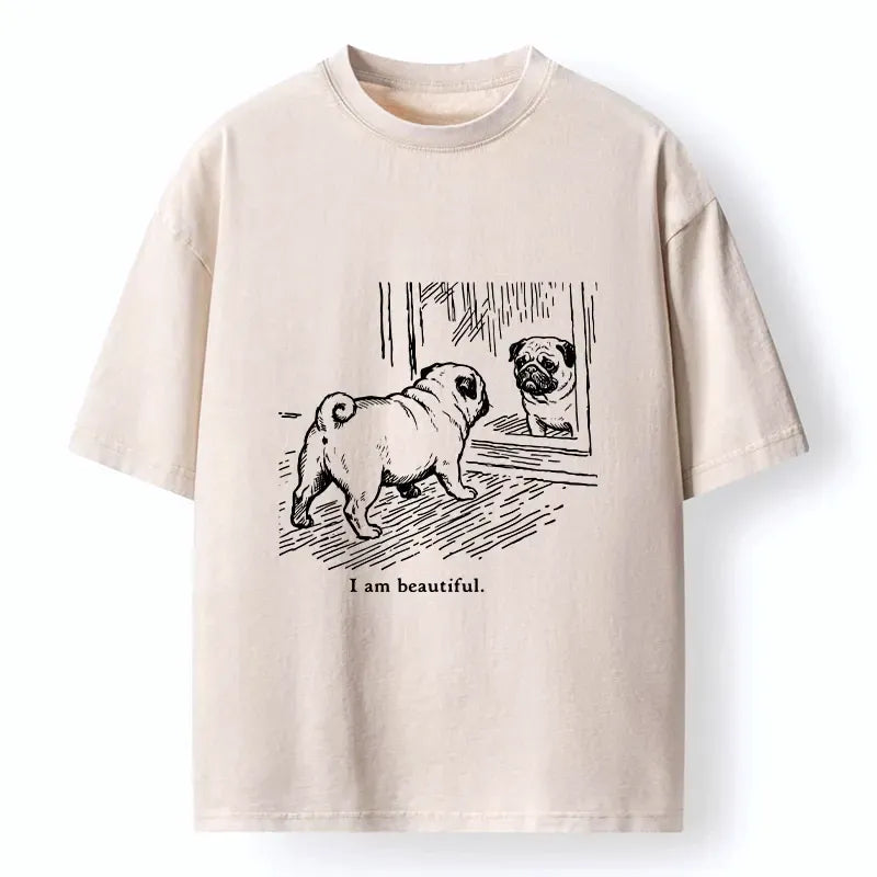 Washed Pug Shirt Best Seller
