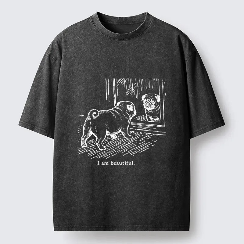 Funny Pug Self Love Unisex Tee