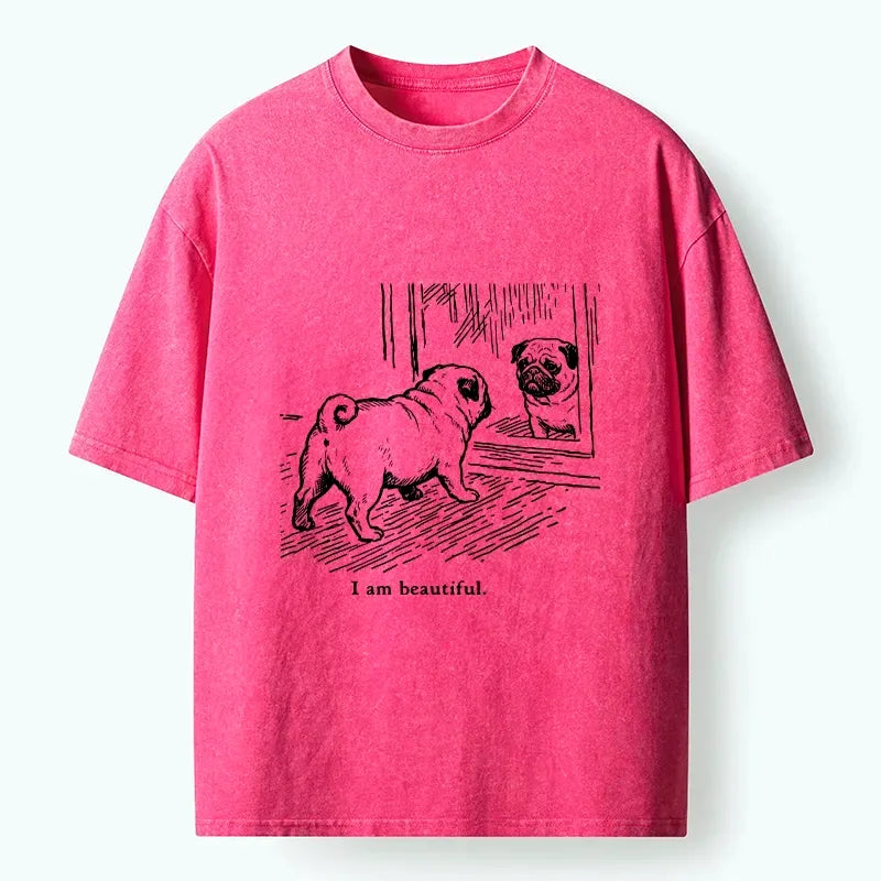 Cute Pug Meme T-Shirt for Daily Wear
