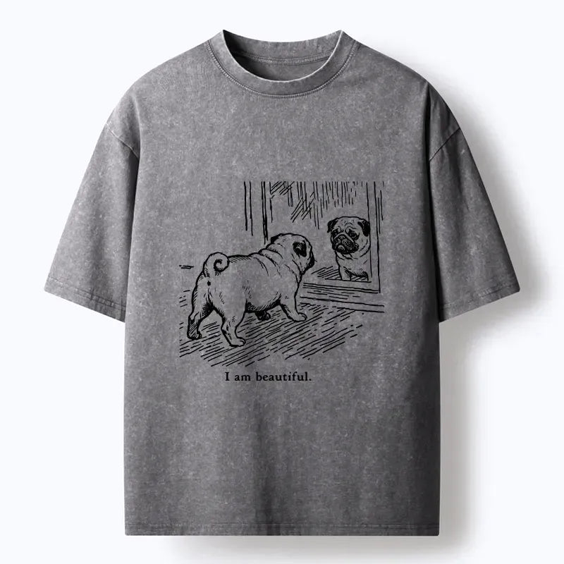 Washed Pug Shirt Best Seller