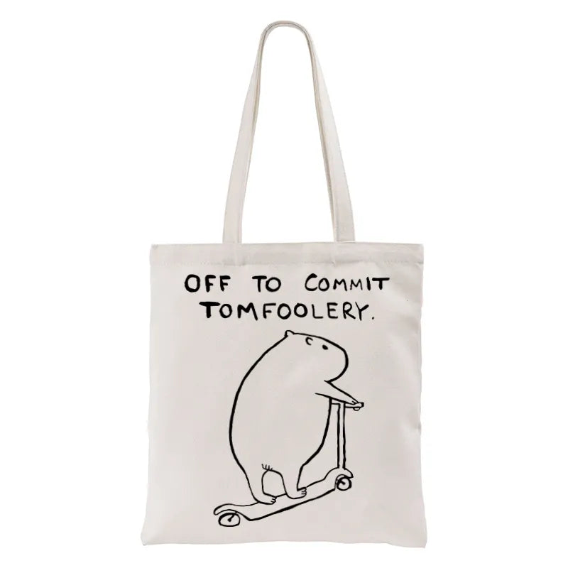 Kyoto-Lion Capybara Is Ready To Do Something Bad Tote Bag