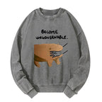 Kyoto-Lion Moo Deng Bites Someone's Arm Washed Sweatshirt