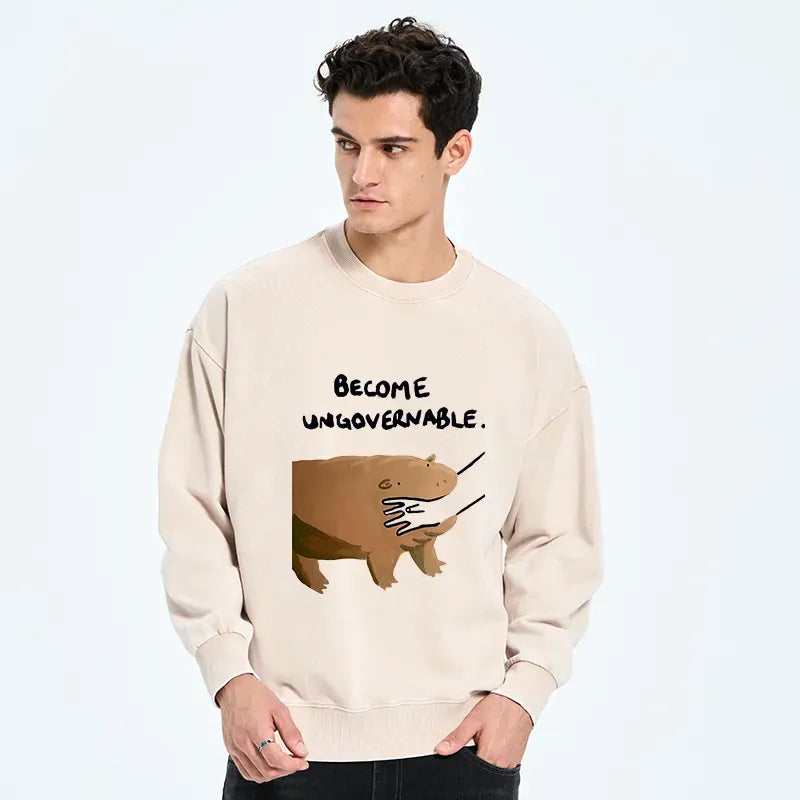 Moo Deng Bites Arm Sweatshirt Gift Idea