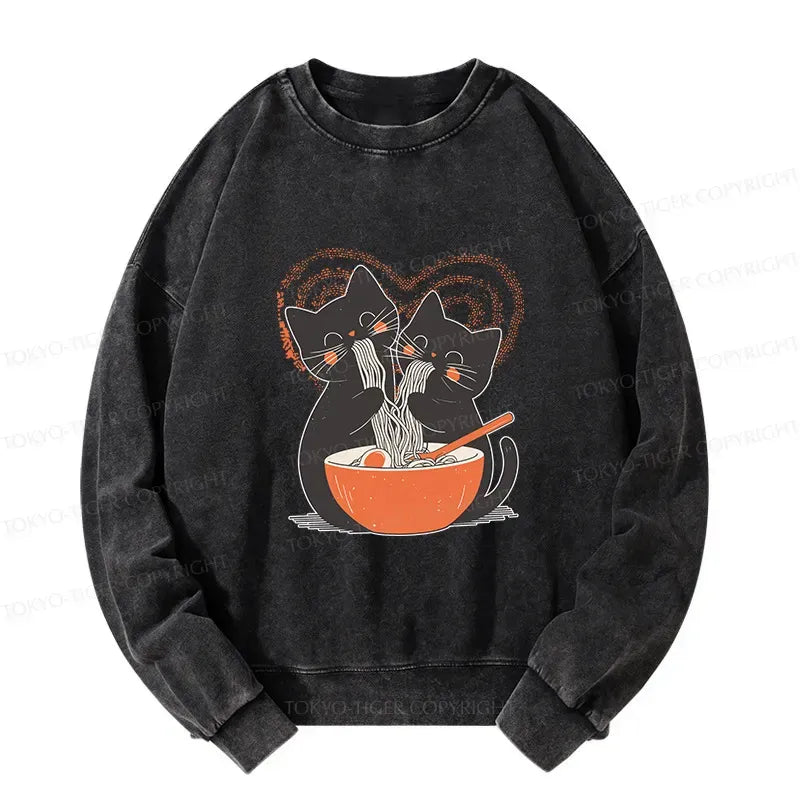 Washed Kyoto Lion Sweatshirt for Casual Daily