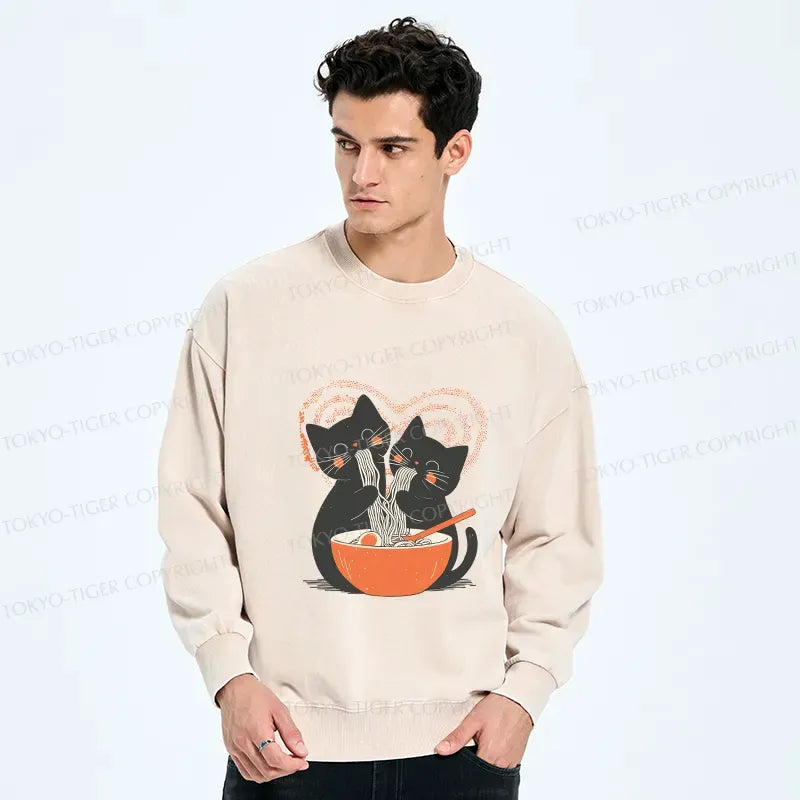 Kyoto-Lion Let's Eat Ramen Together Washed Sweatshirt