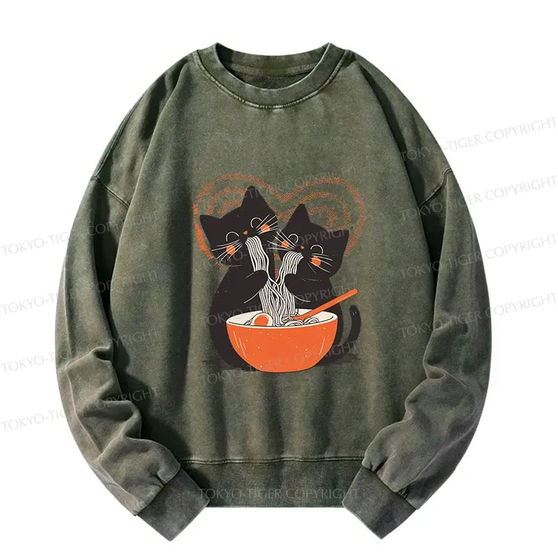Kyoto-Lion Let's Eat Ramen Together Washed Sweatshirt