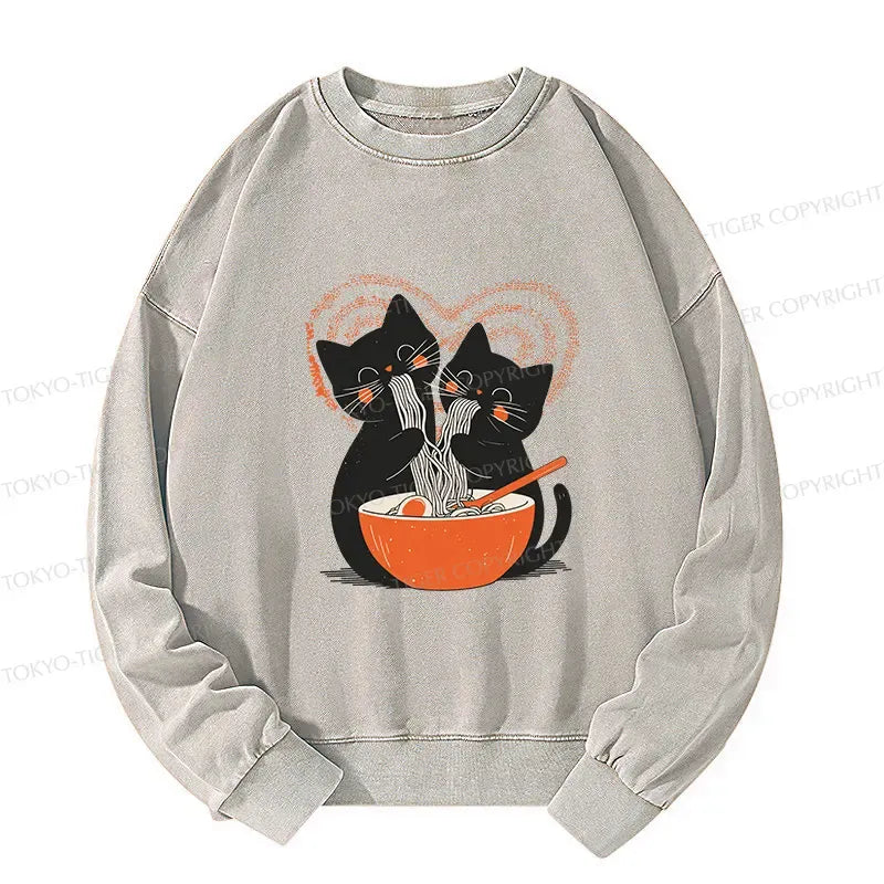Washed Kyoto Lion Sweatshirt for Casual Daily