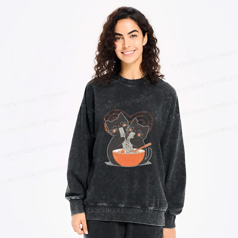 Kyoto-Lion Let's Eat Ramen Together Washed Sweatshirt