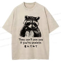 funny raccoon quotes t-shirt for daily wear