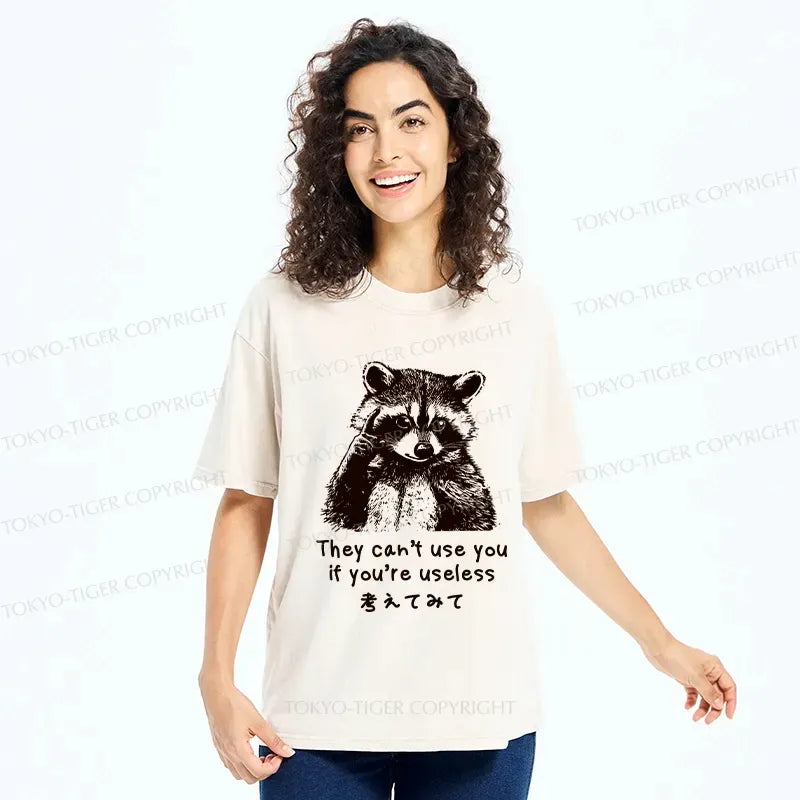 japanese style washed unisex t-shirt