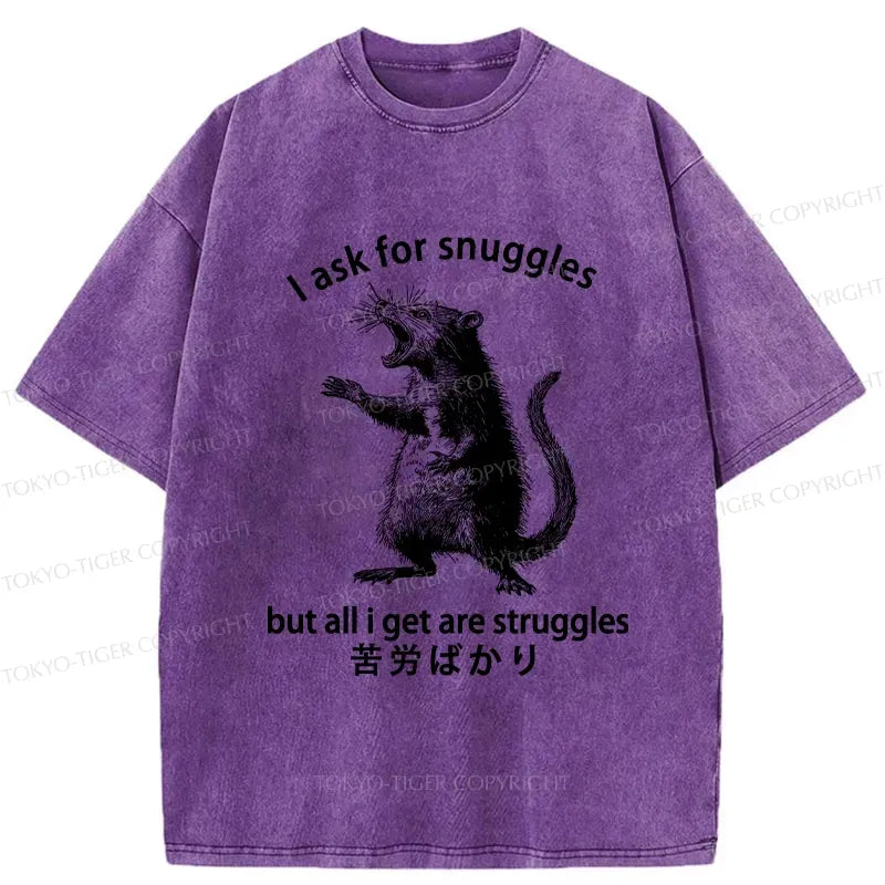 japanese style funny mouse washed tee