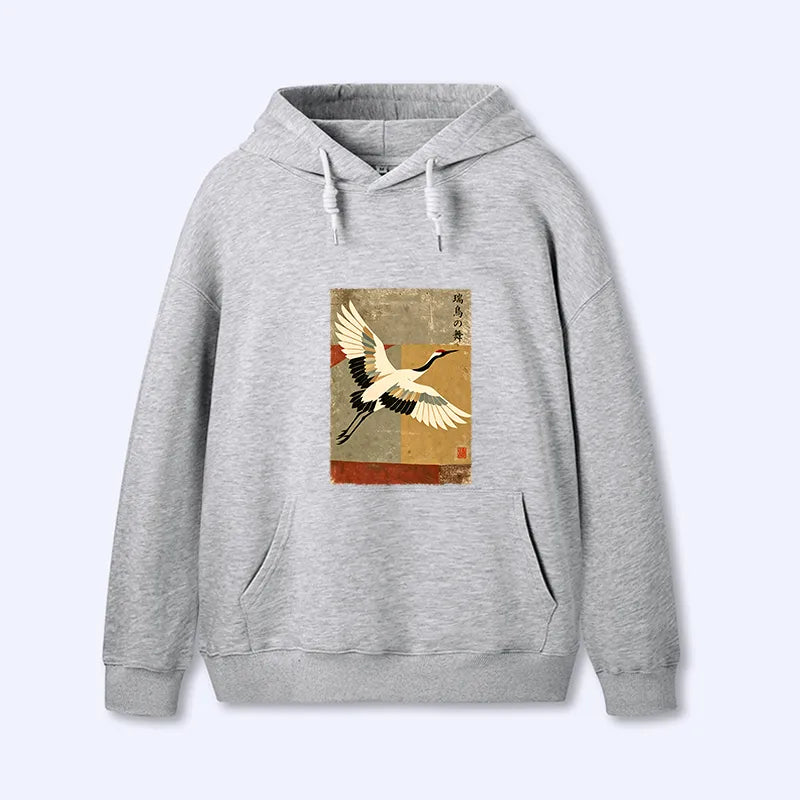 Kyoto-Lion Crane Spirit Classic Hoodie