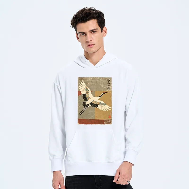 Kyoto-Lion Crane Spirit Classic Hoodie