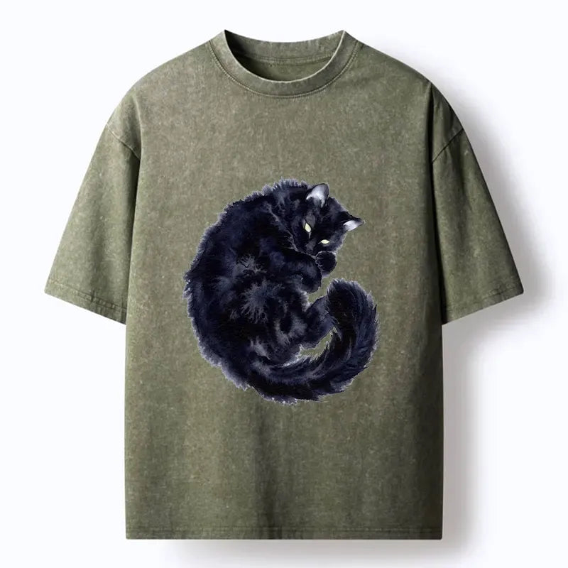 Japanese Cat T-Shirt for Daily Wear