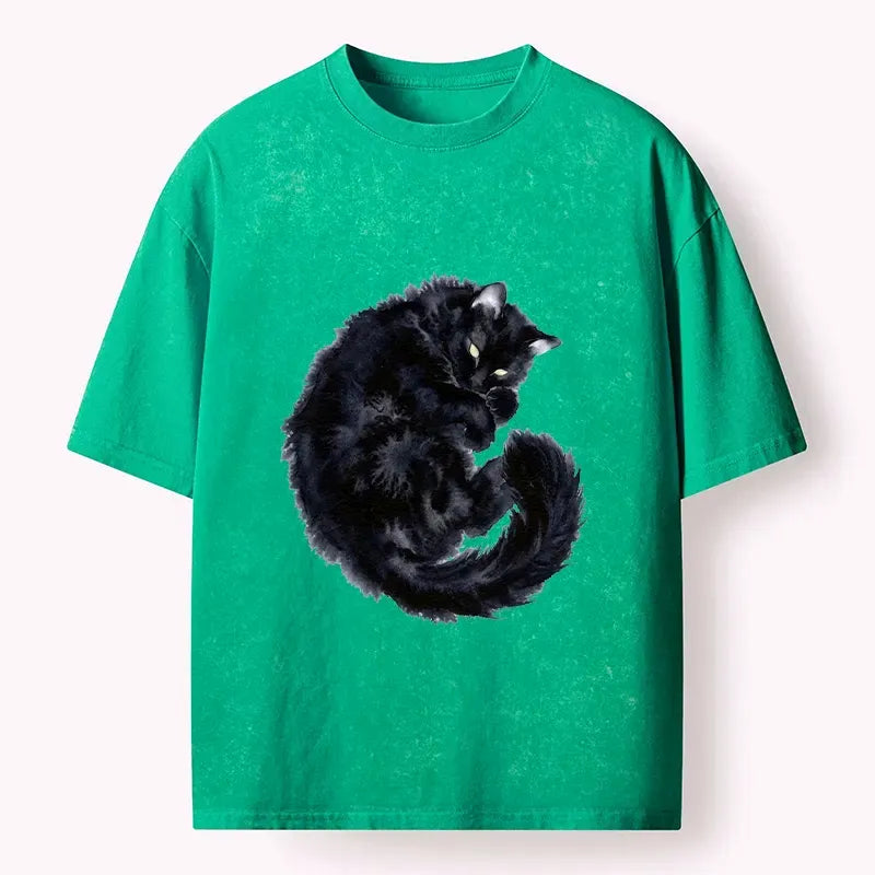 Japanese Cat T-Shirt for Daily Wear