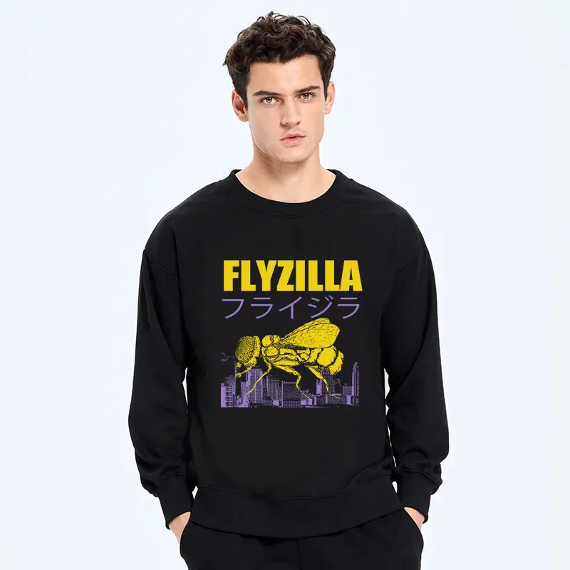 Japanese Giant Fly Sweatshirt for Streetwear