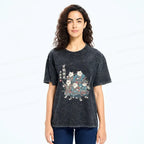 Five Cat Ukiyo-e T-Shirt for Streetwear