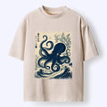 Indigo Wave Octopus T Shirt for Beach