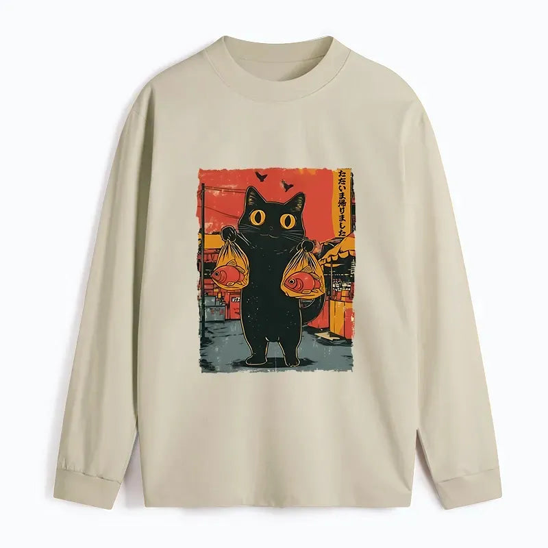 Trendy Unisex Cat T-Shirt Gift for Him