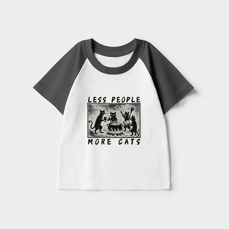 Kyoto Lion Cat Kids Raglan T-shirt for Daily Wear