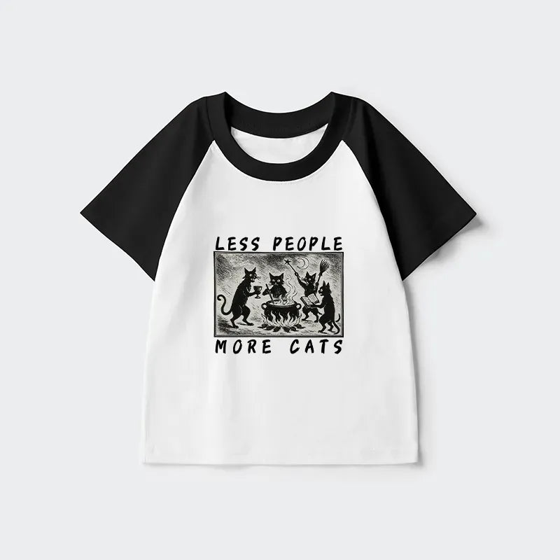 Kyoto Lion Cat Kids Raglan T-shirt for Daily Wear