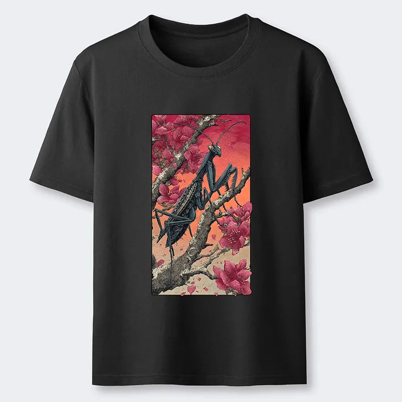 Kyoto-Lion Wild Blossom Mantis Classic T-Shirt