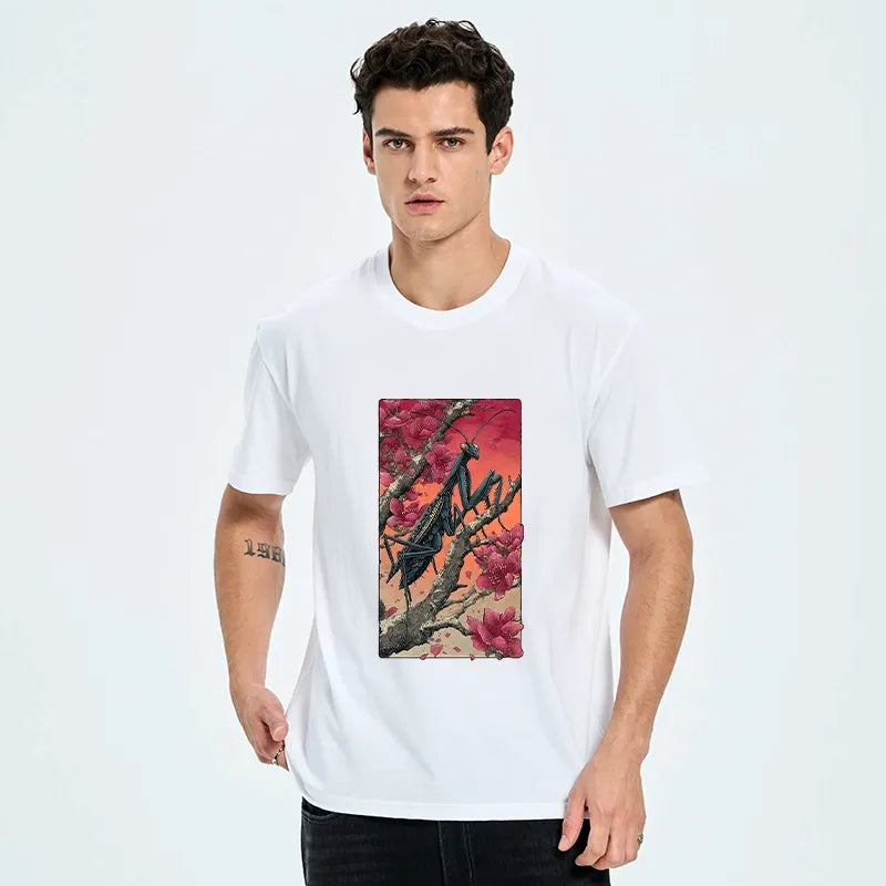 Kyoto-Lion Wild Blossom Mantis Classic T-Shirt
