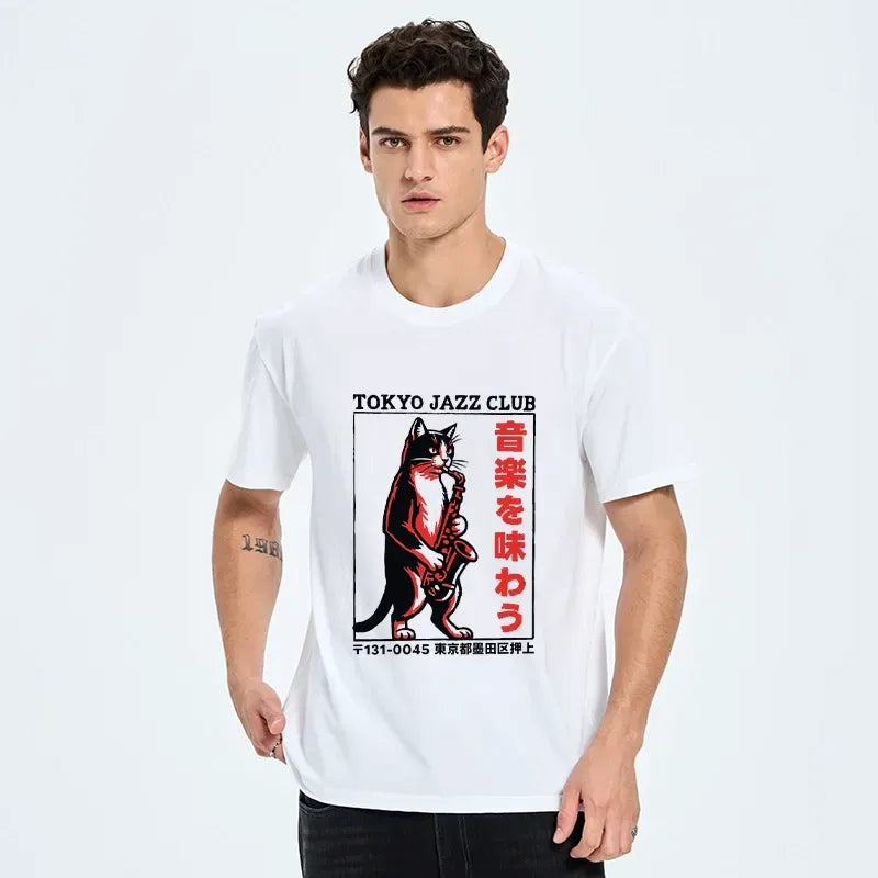 Comfortable Cotton Cat T-Shirt for Daily Wear
