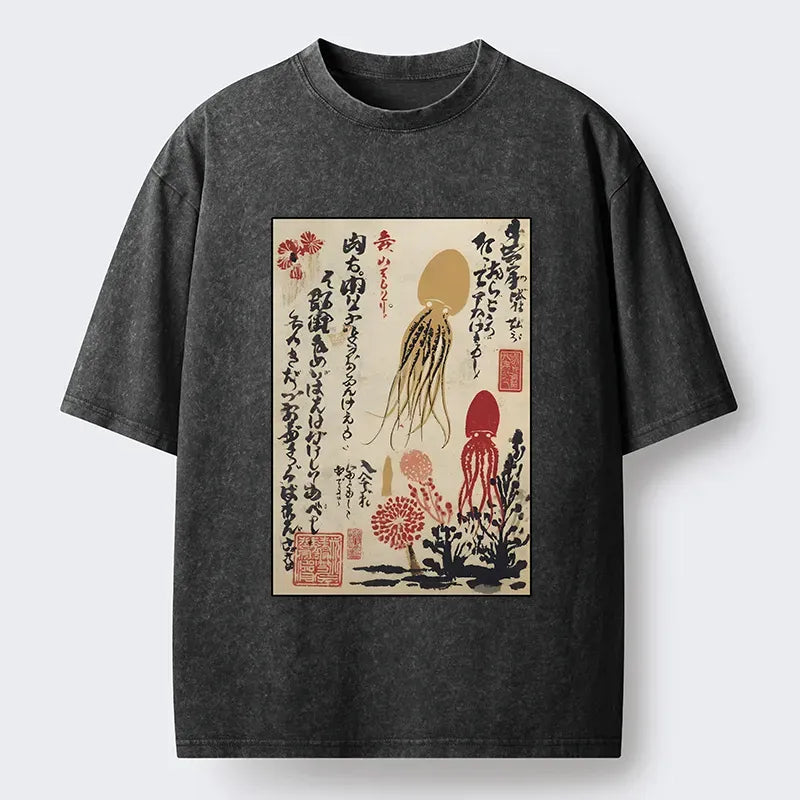 Vintage Japanese Art Tee for Street Style