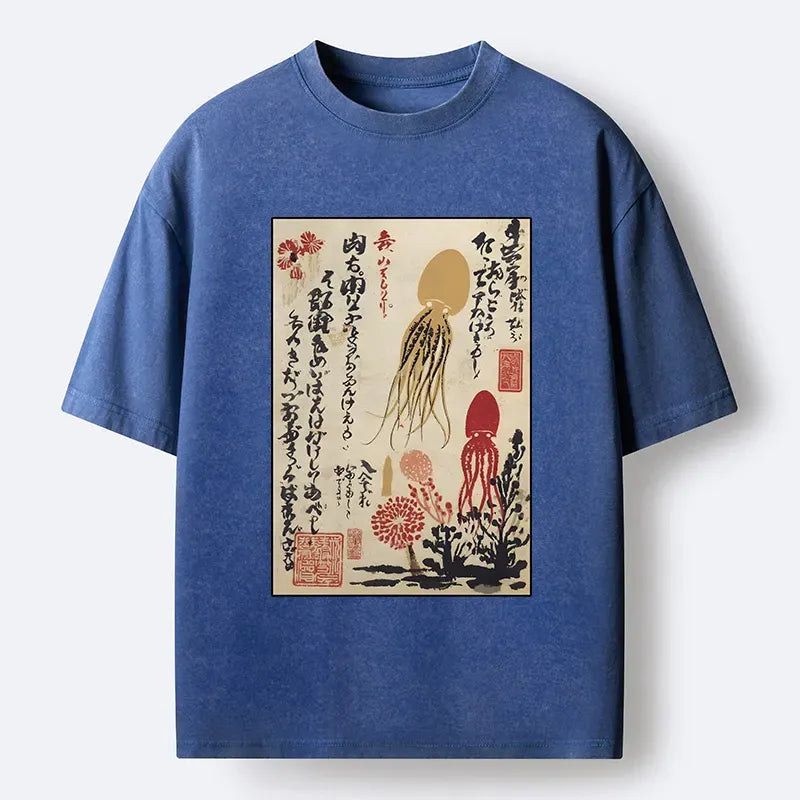 Vintage Japanese Art Tee for Street Style