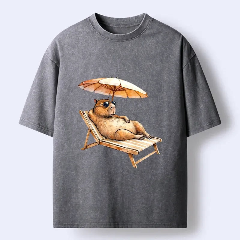 Funny Capybara Japanese Vintage T-Shirt