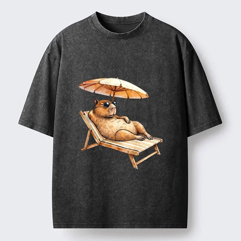 Funny Capybara Japanese Vintage T-Shirt
