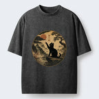 Kyoto Lion Cat Tee for Streetwear