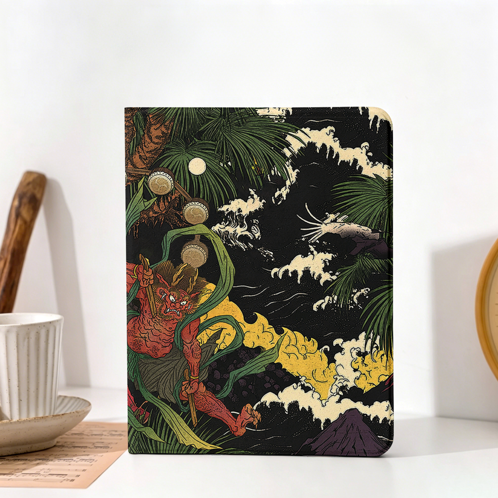 trending japanese yokai tablet cover