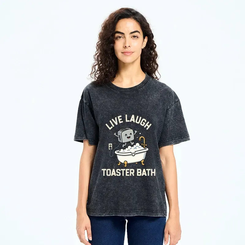 Japanese Washed T-Shirt for Daily Wear