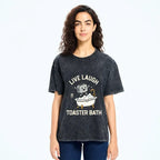Japanese Washed T-Shirt for Daily Wear