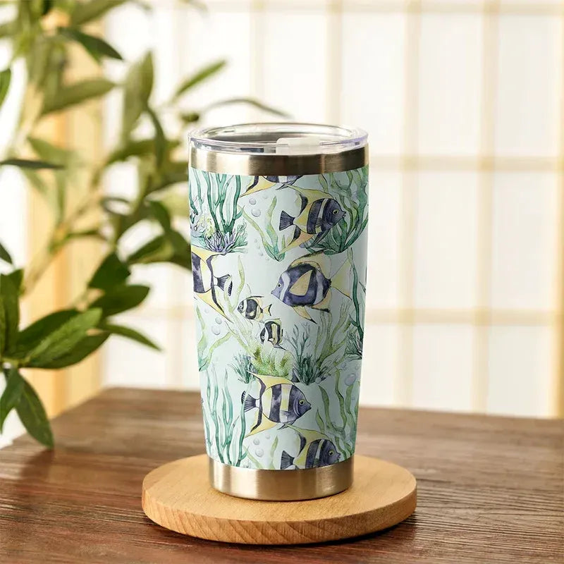 Japanese Vintage Kyoto Lion Tumbler Gift Idea