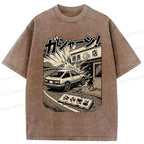 Kyoto-Lion The Car That Collided Washed T-Shirt