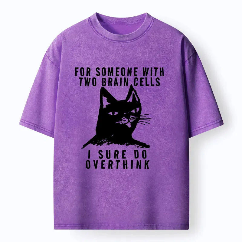 Japanese Washed Cat T-Shirt for Daily Wear