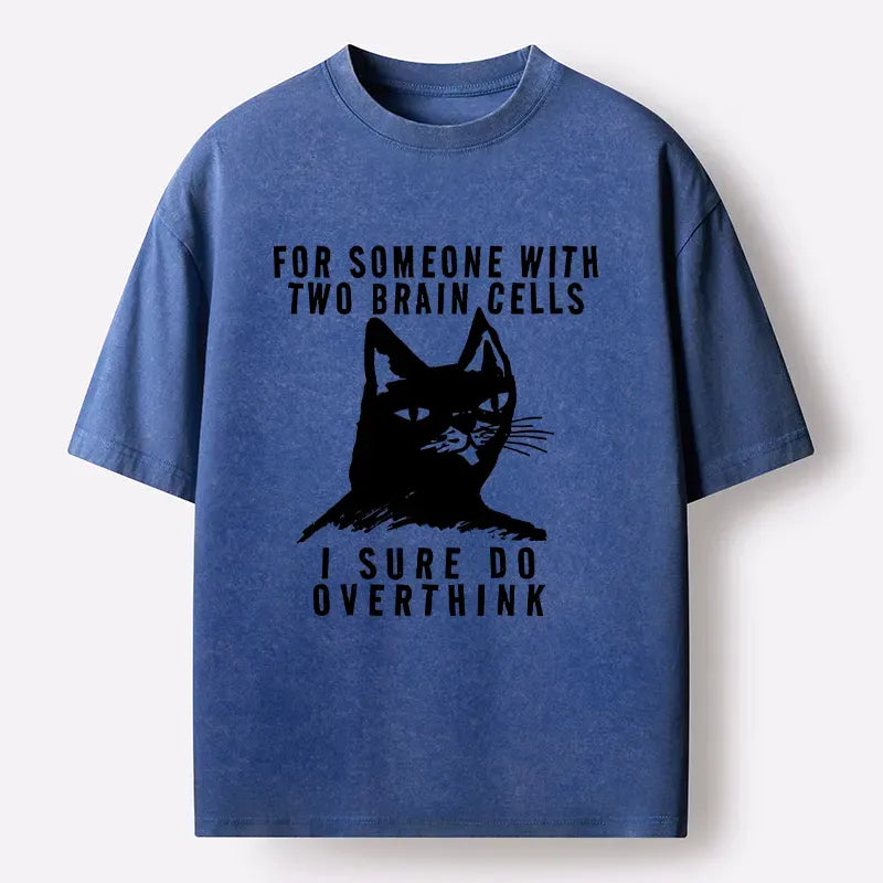 Overthinking Cat T-Shirt Casual Gift Idea
