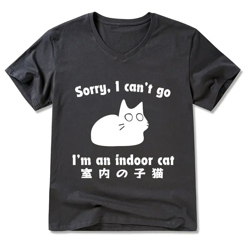 Kyoto-Lion Japanese V-Neck T-Shirt