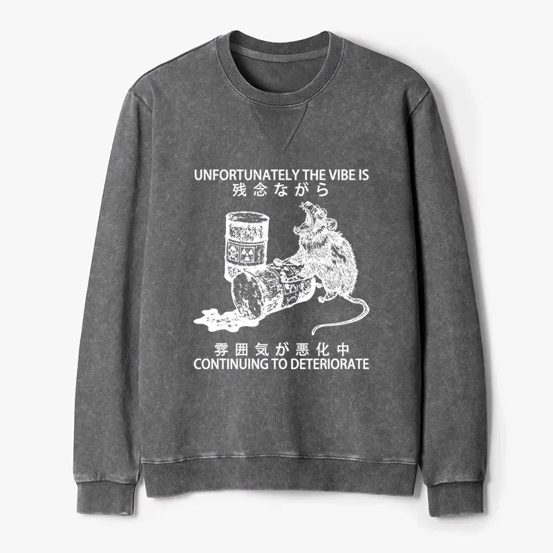Unisex Washed Sweatshirt for Daily Wear