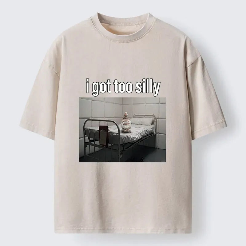 Kyoto-Lion Duck In A Padded Room Meme Washed T-Shirt